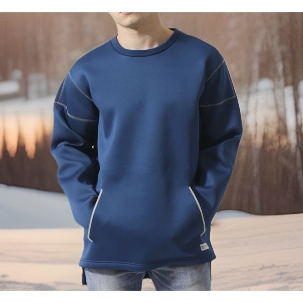 Adidas‎ Originals Freizeit Crewneck Sweatshirt Mens L Trefoil Fleece Pullover